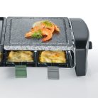 Severin RG9645 félkőlapos 1400W elektromos 8 személyes raclette grill, raklett grillsütő 42 x 21 cm osztott sütőlappal