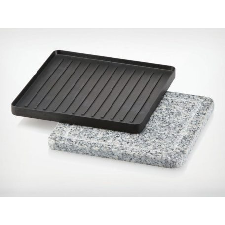 Severin RG9645 félkőlapos 1400W elektromos 8 személyes raclette grill, raklett grillsütő 42 x 21 cm osztott sütőlappal