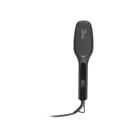 Rita Ora RHC 29 ionizáló kerámia hajsimító kefe, 45W hajvasaló és fésű egyben, keratin kerámia bevonat, LED kjelző, szabályozható hőmérséklet 130-180 °C