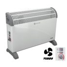ROWI HWK 2000/3/2 G Basic fehér, turbós, ventilátoros 2000W álló elektromos konvektor 3 fűtési fokozattal (750W / 1250W / 2000W), ventilátorral, elektromos hősugárzó fokozatmentes termosztáttal