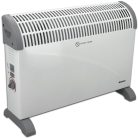 ROWI HWK 2000/3/2 G Basic fehér, turbós, ventilátoros 2000W álló elektromos konvektor 3 fűtési fokozattal (750W / 1250W / 2000W), ventilátorral, elektromos hősugárzó fokozatmentes termosztáttal