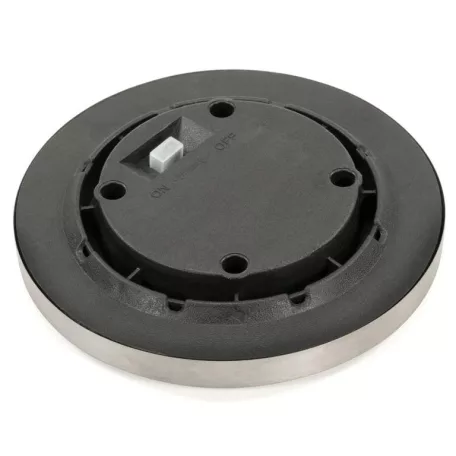 Tesco Outdoor SGL-6 talajba süllyeszthető, leszúrható 6 db inox szolár lámpa, nemesacél napelemes kerti lámpa 6 x 8 db melegfehér LED, 12 cm