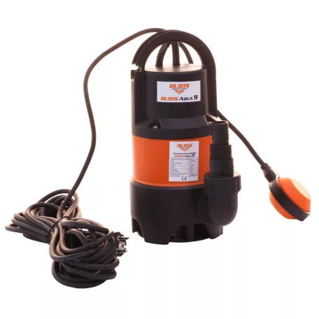 RURIS Aqua 9 úszókapcsolós szivattyú, merülőszivattyú, 750W szennyvízszivattyú, búvárszivattyú úszókapcsolóval 12.5 m3/h, 8m