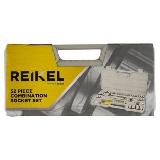   REIKEL 52 darabos kombinált, racsnis dugókulcs (krova) és bitfej készlet tároló és hordozó kofferben