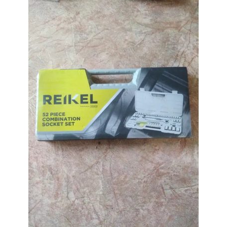 REIKEL 52 darabos kombinált, racsnis dugókulcs (krova) és bitfej készlet tároló és hordozó kofferben