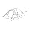   Crivit / Rocktrail 250 x 300 x 130 cm négyszemélyes sötétített hálófülkés dómsátor, kupolasátor, 4 személyes duplafalú sátor, fesztiválsátor
