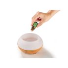 SilverCrest SADH A1 ultrahangos párásító, famintás / színes LED-es aromalámpa, aroma diffúzor, fényhatással + 2 x 300 ml ajándék illóolajjal