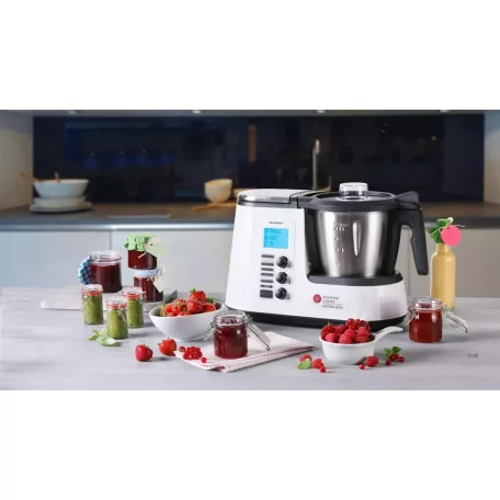 SilverCrest SKMK 1200 E5 Monsieur Cuisine Plus 10 az 1-ben 1100W 2.2L multifunkciós konyhai robotgép főzőfunkcióval, beépített mérleggel