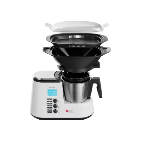 SilverCrest SKMK 1200 E5 Monsieur Cuisine Plus 10 az 1-ben 1100W 2.2L multifunkciós konyhai robotgép főzőfunkcióval, beépített mérleggel