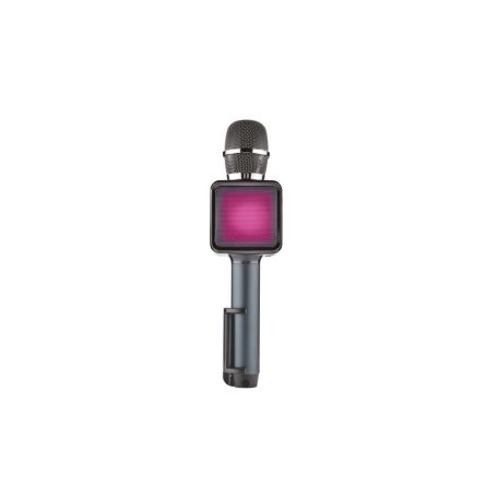 SilverCrest SKM 4W A2 Bluetooth / USB / microSD TF Karaoke mikrofon beépített akkuval, 4W RMS hangszóróval, LED fénnyel