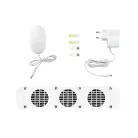 SilverCrest SHKV 55 A1 ROWI Radiátor Booster, fűtőtest erősítő, elektromos fűtéserősítő ventilátor mágneses termosztáttal 73 - 85 mm mélységű szabványos radiátorokhoz
