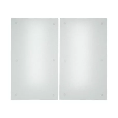 SilverCrest 2 darabos karcolás- és vágásálló, edzett üveg tűzhely fedőlap és vágódeszka, 52 x 30 cm / db méretben, kerámia főzőlapra
