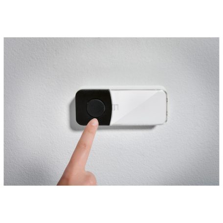 SilverCrest SFK 16 B2 Kinetic Door Bell IPX4 100m vezeték nélküli rádiójeles AC 230V hálózati csengő, elem nélküli, kinetikus nyomógombbal