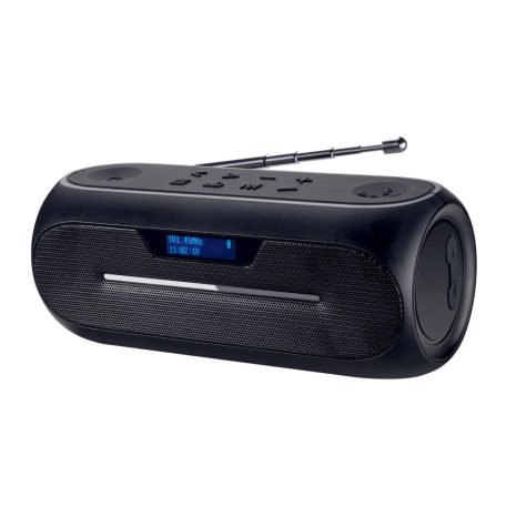 SilverCrest Rhythm Tune 5W DAB+ / FM akkus Bluetooth hangszóró, akkumulátoros hordozható rádió 18 x 7 x 8 cm
