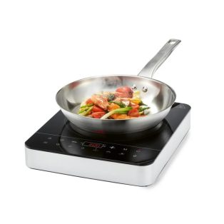   SilverCrest SIKP 2200 A1 / B2 szimpla indukciós, egylapos kerámia főzőlap, 2200W üvegkerámia indukciós főzőlap 3 automata programmal, szürke