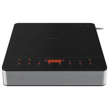 SilverCrest SIKP 2200 A1 / B2 szimpla indukciós, egylapos kerámia főzőlap, 2200W üvegkerámia indukciós főzőlap 3 automata programmal, szürke