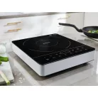 SilverCrest SIKP 2200 A1 / B2 szimpla indukciós, egylapos kerámia főzőlap, 2200W üvegkerámia indukciós főzőlap 3 automata programmal, szürke