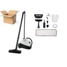 BONTOTT SilverCrest SDFR 1500 A1 gördíthető 1500W 4.5 bar gőztisztító, toldószárral és padlókefével, kárpittisztító és ablaktiszító fejjel, 8 tartozékkal (14 napos visszavett)