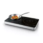 SilverCrest SDI 3500 D4 / E1 kétlapos (2 zónás) 3500W üvegkerámia dupla indukciós főzőlap 2000W + 1500W kétzónás indukciós rezsó