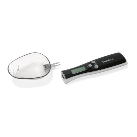SilverCrest SDL 300 C2 digitális 45 ml / 300g kanálmérleg LCD kijelzővel, 0.1 g lépésközzel, levehető fejjel, mérőkanál (Digital Spoon Scale with LCD)