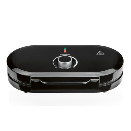 SilverCrest SDW 1200 C1 elektromos 1200W dupla gofrisütő, double waffle maker 2 x 165 mm, fekete