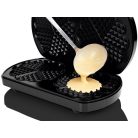 SilverCrest SDW 1200 C1 elektromos 1200W dupla gofrisütő, double waffle maker 2 x 165 mm, fekete