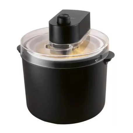 SilverCrest SECM 12 F2 BLACK (fekete) elektromos 12W 1.65 L (700g / 1000 ml jégkrém készítésére alkalmas) fagyigép, fagylaltgép, házi sorbet- és fagylaltkészítő