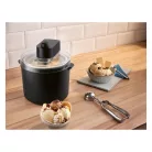 SilverCrest SECM 12 F2 BLACK (fekete) elektromos 12W 1.65 L (700g / 1000 ml jégkrém készítésére alkalmas) fagyigép, fagylaltgép, házi sorbet- és fagylaltkészítő