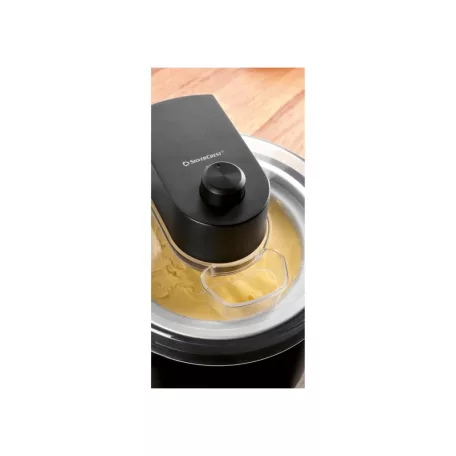 SilverCrest SECM 12 F2 BLACK (fekete) elektromos 12W 1.65 L (700g / 1000 ml jégkrém készítésére alkalmas) fagyigép, fagylaltgép, házi sorbet- és fagylaltkészítő