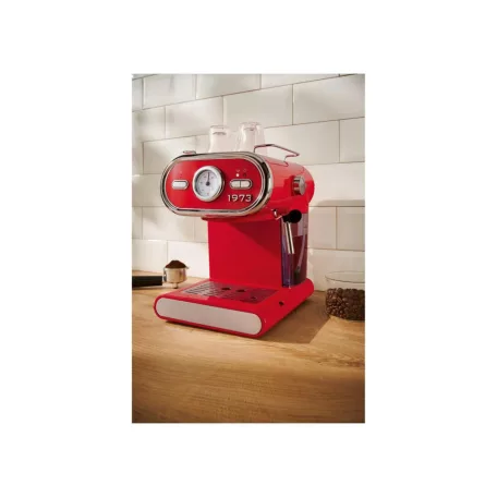 SilverCrest SEMC 1100 A1 Retro 1973 piros eszpresszó / cappuccino kávéfőző, 1100W 5 bar 1 / 2 csészés presszókávéfőző