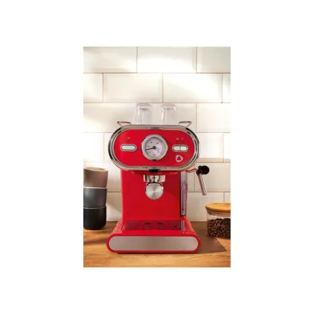 SilverCrest SEMC 1100 A1 Retro 1973 piros eszpresszó / cappuccino kávéfőző, 1100W 5 bar 1 / 2 csészés presszókávéfőző