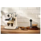 SilverCrest SEMR 1400 B1 RETRO 1973 piros / bézs / fekete eszpresszó / cappuccino kávéfőző, 1400W 20 bar 1 / 2 csészés presszókávéfőző