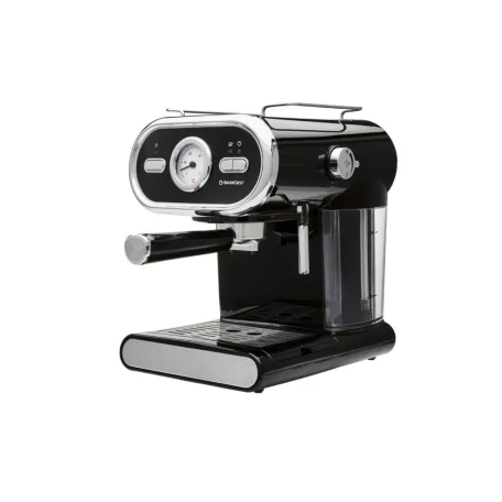 SilverCrest SEM 1100 E1 Fekete eszpresszó / cappuccino kávéfőző, 1100W 5 bar 1 / 2 csészés presszókávéfőző, fekete színben