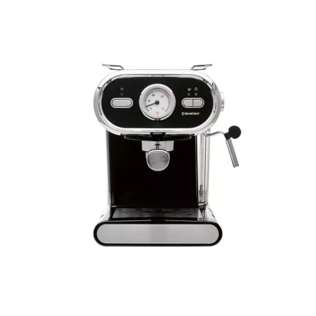 SilverCrest SEM 1100 E1 Fekete eszpresszó / cappuccino kávéfőző, 1100W 5 bar 1 / 2 csészés presszókávéfőző, fekete színben