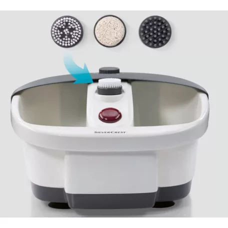 Medisana FS-90L / FS 883 Aqua Foot Spa 80W lábfürdő, lábpezsgőfürdő, lábmasszírozó 3 feltéttel és infravörös fénnyel (SilverCrest SFB 80 A1 helyettesítő)