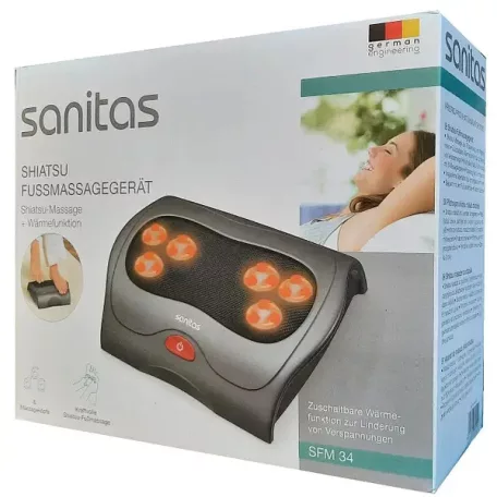Sanitas SFM 34 (Beurer FM 39) Shiatsu talpmasszírozó, lábmasszírozó 18 fűthető, forgó görgővel, 25W