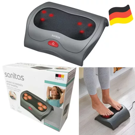 Sanitas SFM 34 (Beurer FM 39) Shiatsu talpmasszírozó, lábmasszírozó 18 fűthető, forgó görgővel, 25W