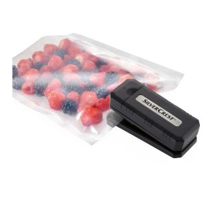  SilverCrest SFSGM 1.5 D1 mini 4.8W kézi elemes fóliahegesztő 0.05 - 0.2 mm vastagságú zacskók és tasakok gyors lezárásához (csak hegeszt, nem vákuumoz)