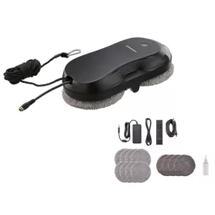   SilverCrest SFSR 72 A1 72W 3500 Pa Window Cleaning Robot 14.8V 500 mAh li-ion akkus intelligens ablaktisztító robot dupla permetezővel, távirányítóval, 30 perc vezeték nélküli működéssel