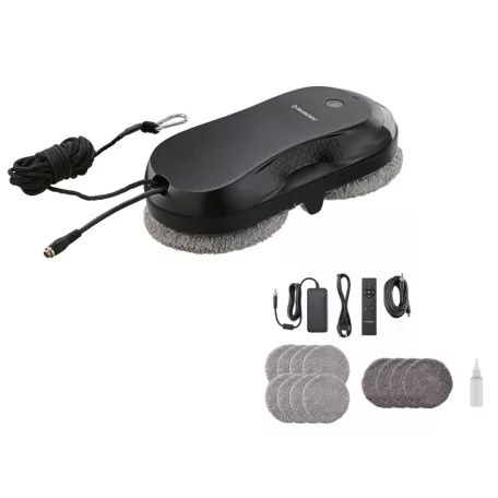 SilverCrest SFSR 72 A1 72W 3500 Pa Window Cleaning Robot 14.8V 500 mAh li-ion akkus intelligens ablaktisztító robot dupla permetezővel, távirányítóval, 30 perc vezeték nélküli működéssel