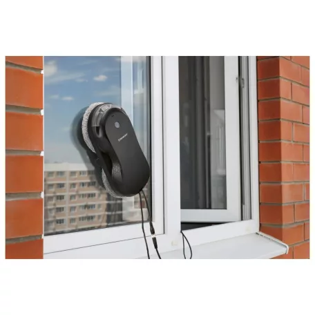SilverCrest SFSR 72 A1 72W 3500 Pa Window Cleaning Robot 14.8V 500 mAh li-ion akkus intelligens ablaktisztító robot dupla permetezővel, távirányítóval, 30 perc vezeték nélküli működéssel