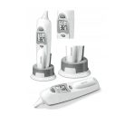 Sanitas SFT 53 infravörös fülhőmérő, digitális lázmérő 1 db cserélhető védősapkával és praktikus, átlátszó műanyag tároló és hordozó tokkal