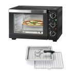 SilverCrest SGB 1200 F1 mini sütő 15L 1500W hordozható sütő, minigrill, grillsütő, minisütő, pizzasütő (max. 26 cm)