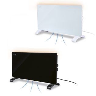   SilverCrest SGH 2000 B2  1000W / 2000W álló üveglapos fűtőpanel hősugárzó, elektromos mechanikus, fekete / fehér üveglapos hősugárzó