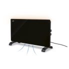 SilverCrest SGH 2000 B2  1000W / 2000W álló üveglapos fűtőpanel hősugárzó, elektromos mechanikus, fekete / fehér üveglapos hősugárzó