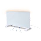 SilverCrest SGH 2000 B2  1000W / 2000W álló üveglapos fűtőpanel hősugárzó, elektromos mechanikus, fekete / fehér üveglapos hősugárzó