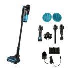 SilverCrest SHAZA 22.2 A1 AQUA álló / kézi 22.2V 2500 mAh Li-ion akkus 130W 2 az 1-ben, vezeték nélküli ciklon porszívó, rúdporszívó felmosó fejjel nedves tisztításhoz, fali tároló rendszerrel