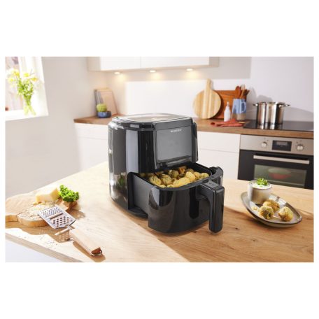 SilverCrest SHFD 1400 C1 digitális Air Fryer 2.4L 1400W forrólevegős olajsütő, olaj nélküli fritőz, 8 automata programmal 