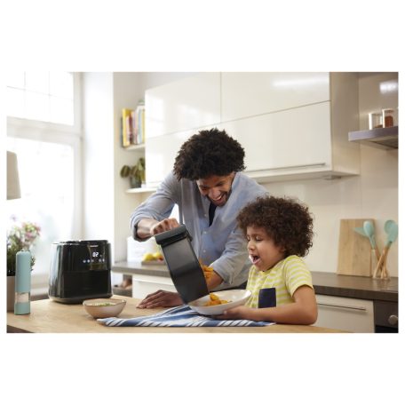 SilverCrest SHFD 1400 C1 digitális Air Fryer 2.4L 1400W forrólevegős olajsütő, olaj nélküli fritőz, 8 automata programmal 