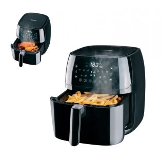   SilverCrest SHFD 2150 A2 XL digitális Air Fryer 5.2L 1.4 kg 2150W forrólevegős olajsütő, olaj nélküli fritőz, 10 automata programmal 